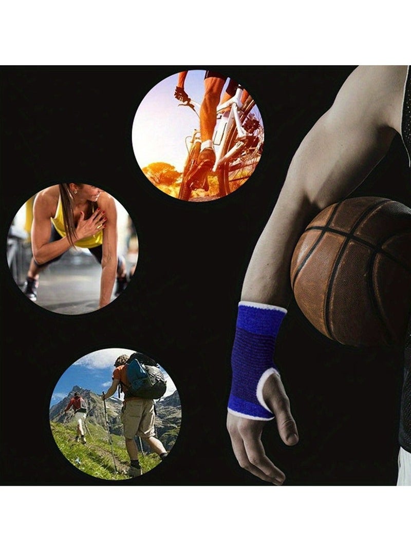 2pcs Wrist Support Hand Brace – Gym Wrist Palm Protector for Pain Relief, Carpal Tunnel & Tendonitis, Adjustable Unisex Fitness Support - Image 3